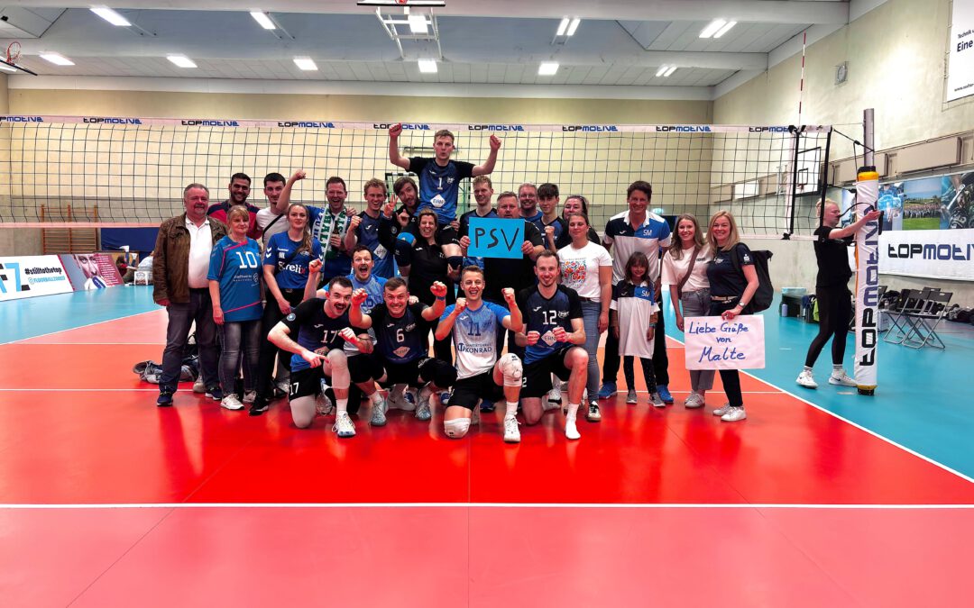 Auswärtssieg: PSV-Volleyballer holen im Saisonfinale drei Punkte